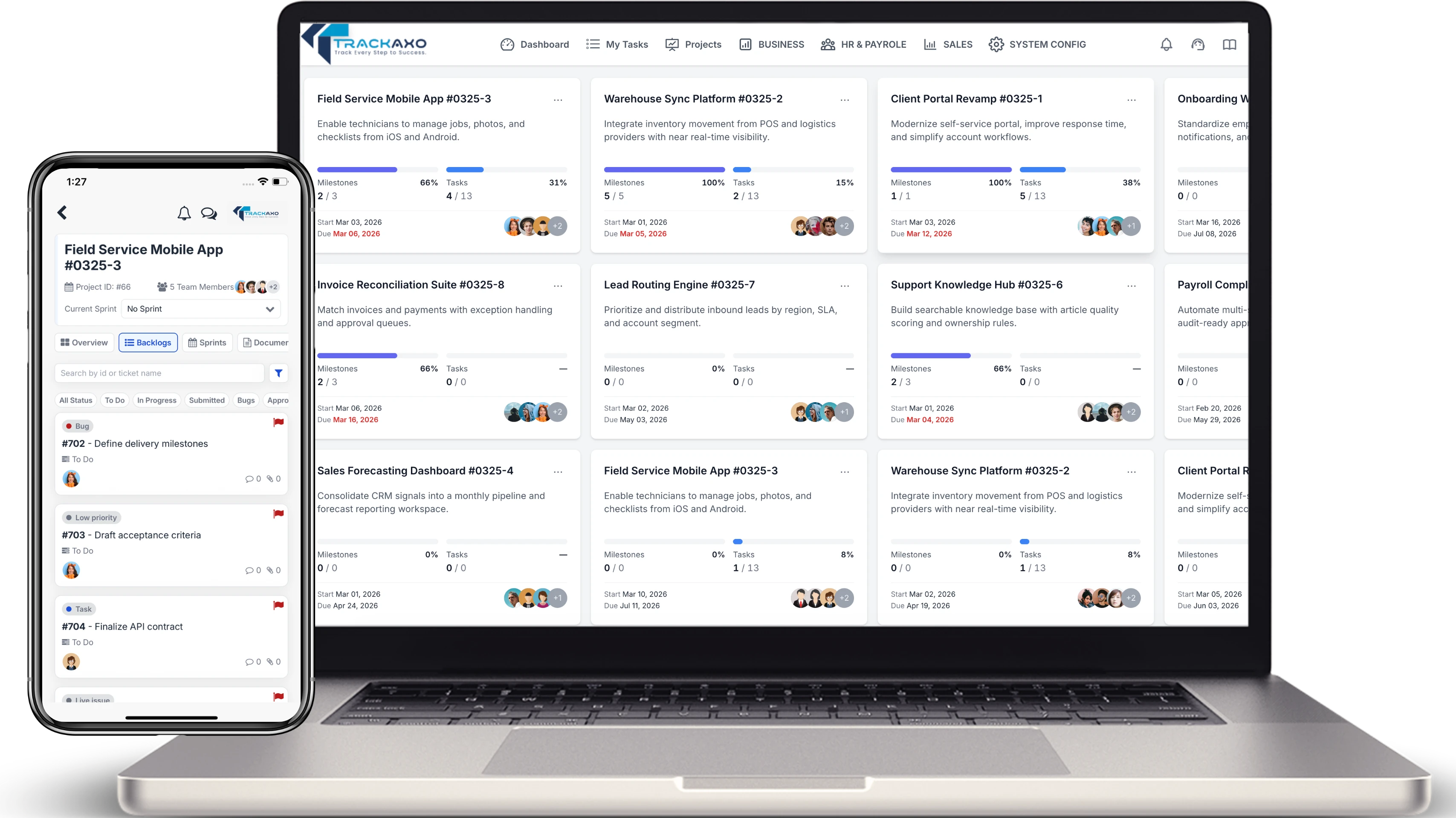 TrackAxo platform preview
