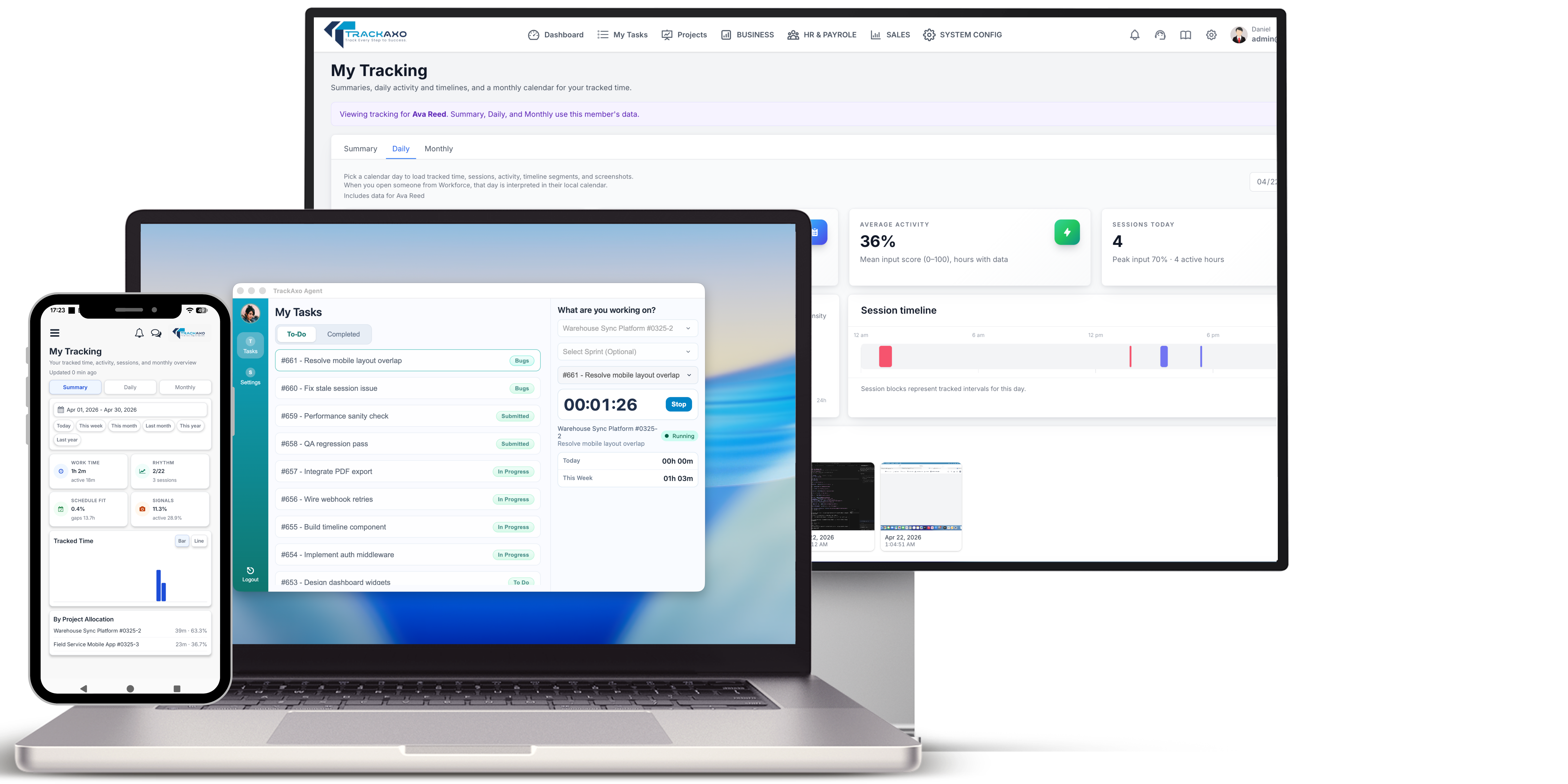 Desktop Tracker overview