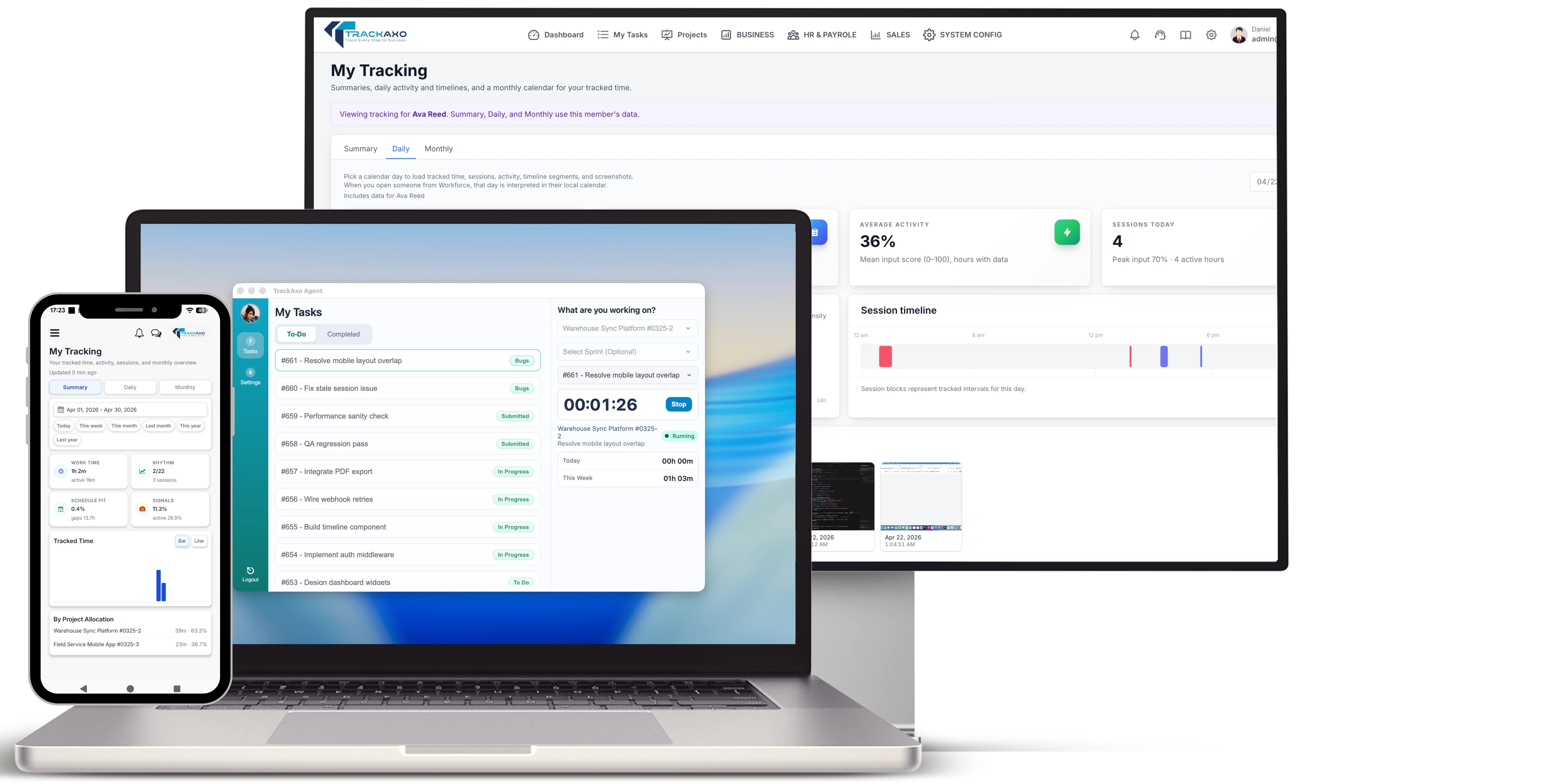 Desktop Tracker overview